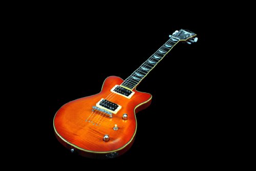 Ern Prestige Dark Red/Honeyburst Electric Guitar