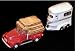 Red Truck and Horse Trailer Salt and Pepper Shakers