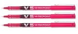 Pilot V5 Rollerball Pen Needle Tip 0.5mm Line 0.3mm Red Ref V502 [Pack 12]