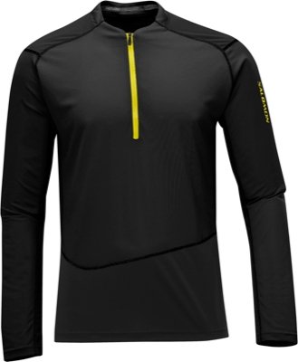 SALOMON Herren T-Shirt Minim Tech Zip Longsleeve, black, L, 12059136 Preisvergleich