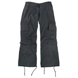 Women's Black Vintage Paratrooper Fatigues LRG