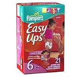 Pampers Easy Ups For Girls Jumbo Pack Size:6 # 06772 - 21/ Pack 4 Packs