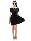 Persun Women Black Short Sleeve Shirt…