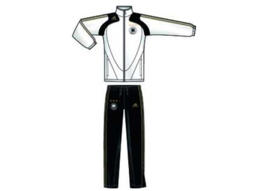 ADIDAS Deutschland Teamwear DFB Präsentation Anzug, white/black