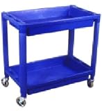 AST-8330 - ASTRO PNEUMATIC HD 2 SHELF PLASTIC CART