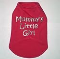 Pink MOMMY'S LITTLE GIRL Dog Tank Top Shirt at THE REGAL DOG - Size XS XSmall