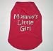 Pink MOMMY'S LITTLE GIRL Dog Tank Top Shirt at THE REGAL DOG - Size Small S