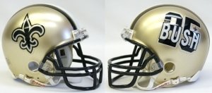 New Orleans Saints Reggie Bush Replica Mini Helmet