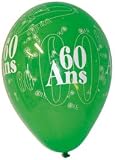 6 Ballon de decoration anniversaire fete pour 60 ans
