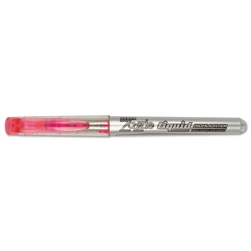 Zebra - Zazzle Liquid Ink Highlighter, Chisel Tip, Pink, 12/Pack 77070 (DMi DZ