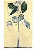 Pablo Picasso (Woman Flower) Art Poster Print - 24 X 32