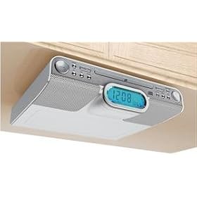 GPX KC318S UNDER-CABINET CD PLAYER WITH CLOCK RADIO by GPX