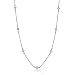 Sterling Silver Cubic Zirconia CZ By The Yard Necklace Chain - 16 inch image 2