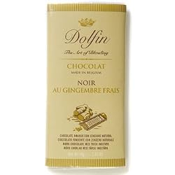 Dolfin Dark Chocolate Bar with Fresh Ginger-70g
