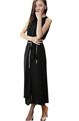 Elasticized   Waistline Chiffon Stretchy Party Dress/Maxi Dress 
