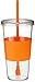 Copco 2510-9979 Sierra Single Wall Tritan Cold Tumbler with Removable Straw and Spill Resistant Lid, 1 Count (Pack of 1), Orange