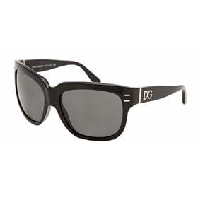 DOLCE and GABBANA D&G DG 4029 501 87 BLACK PLASTIC SUNGLASSES