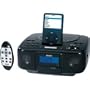 Jensen JIMS-210-BK Docking Digital Music System/Alarm Clock with CD for iPod (Black)