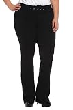 Torrid Plus Size Boom Boom Jeans - Black Ponte Self-Belted Bootleg Pants