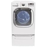 LG : DLGX2802W 27in Gas Dryer with 7.4 cu. ft. Capacity White
