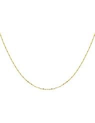 Duragold 14k Yellow Gold Beaded Chain Necklace, 18"