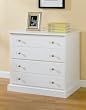 Louvered White File Cabinet By Coaster Furniture