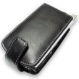 Samsung SCH-i730 with Extended Battery Leather Flip Case (Black)
