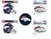 Denver Broncos Decal and Cling 5 Piece Set