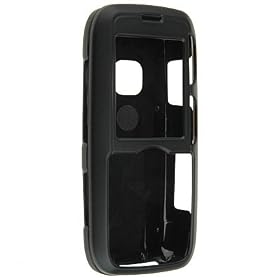 LG Rumor LX260 Black Rubberize Texture Snap-On Case Cover with Removable Swivel Belt Clip