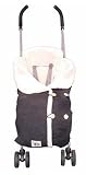 DwellStudio Baby Dots Stroller Blanket, Chocolate