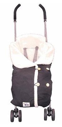 Protect-a-Bub SBFLN Snuggle Bub Hi-Pile Fleece -Navy with Beige Trim
