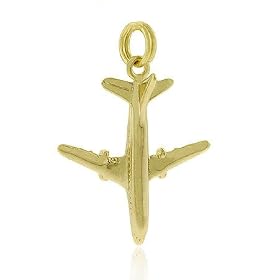 Vermeil (24k Gold over Sterling Silver) Toy Airplane Fly Charm/ Pendant