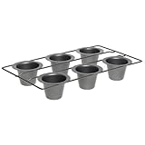 Chicago Metallic Gourmet Ware Popover Pan 6 Cavity, 16-Inch by, 9-1/2-Inch (2-3/4-Inch by 2-1/4-Inch Cavities)
