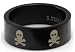 Blackline Skulls Design Stainless Steel Ring by BodyPUNKS (RBS-019)