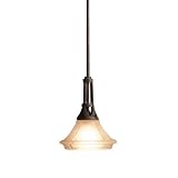 kitchen pendent lights-Kichler Lighting 2746SZ Sedona Light Mini Pendant, Sedona Bronze with Sedona Mist Glass