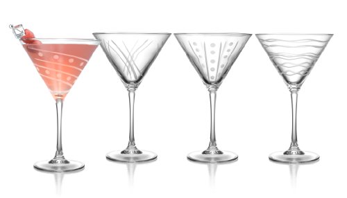ARC Uptown Assorted 10-Ounce Martinis, Set of 4