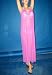 Solids Mesh Long Dress