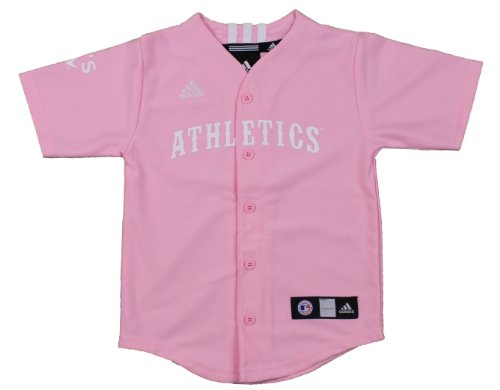 MLB Oakland Athletics Toddler Pink Jersey By Adidas