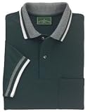 Cotton Pique Pocket Polo with Striped Trim