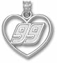 Logoart Carl Edwards Sterling Silver Heart Pendant