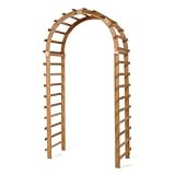 Western Red Cedar Wood Outdoor Garden Trellis Arbor by All Things Cedar