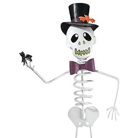 Garden Stake 3D Metal Outdoor Decor Halloween Skeleton (34H) (A279) by Regal Gift