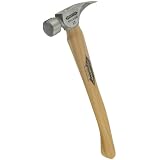 StilettoTi12MC12-OunceTitaniumMilledFaceHammerwithaCurved18-InchHickoryHandle