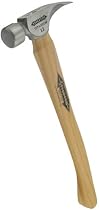 Stiletto Ti12MC 12-Ounce Titanium Milled Face Hammer with a Curved 18-Inch Hickory Handle