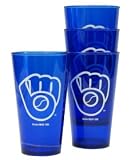 Milwaukee Brewers Plastic Pint Glass Set