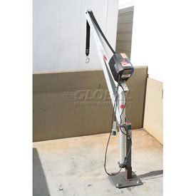 4 Folding Crane With Ac Electric Hoist, 15 Strap & 12x12 Surface Mount Kit