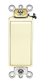 LEVITON 021-5623-2I DECORA 3- WAY GROUNDING SWITCH 20A-120/277 V - IVORY