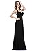 Ever Pretty Elegant Halter Ruched Bust Floor Length Evening Dress 08487