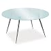Round Glass Coffee Tables | Glass Tables | Round Glass Dining Tables - Frosted Glass Round Breakroom Table 42" Frosted Tempered Glass/Chrome 4 Post Legs