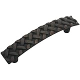 Cosmas 7066ORB Oil Rubbed Bronze Cabinet Hardware Braided Handle Pull - 3-3/4 (96mm) Hole Centers